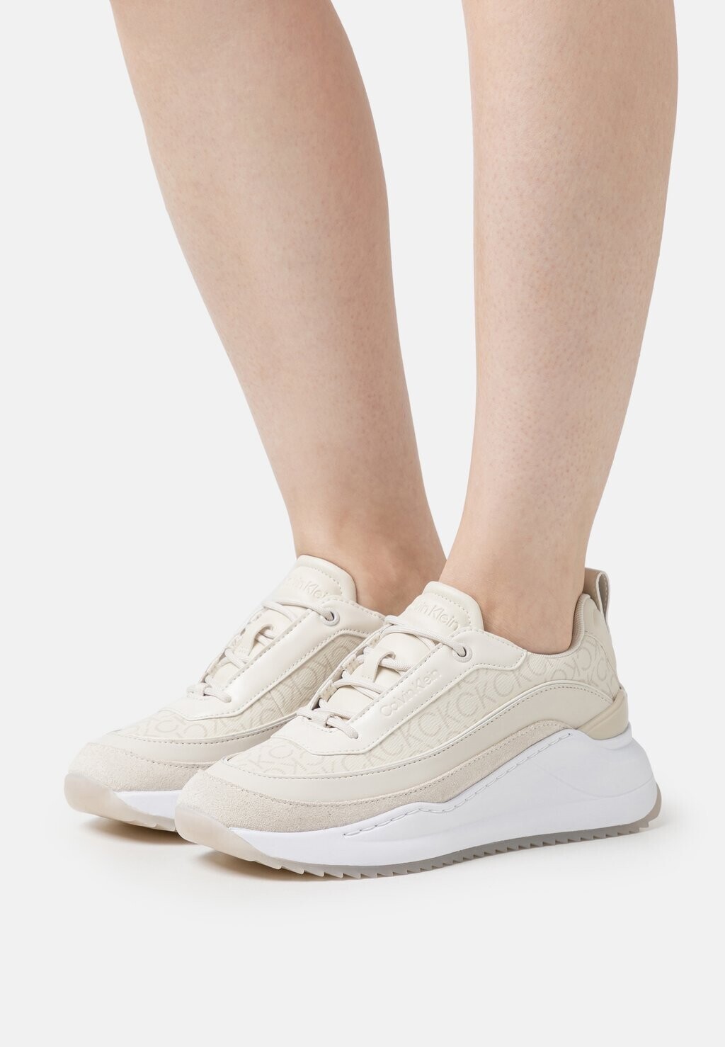 

Кроссовки Calvin Klein Intern Wedge Lace Up, бежевый
