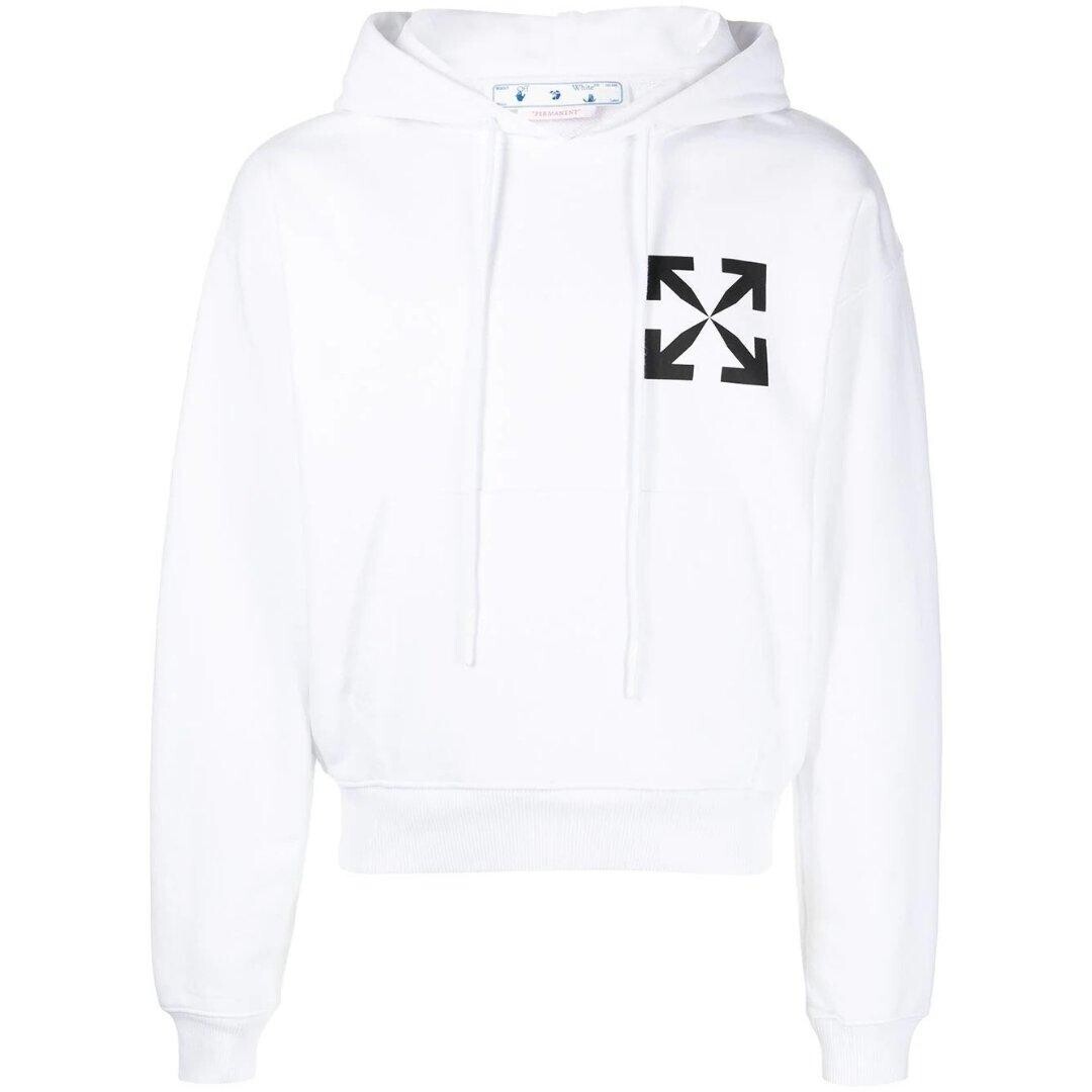 

Толстовка белого цвета в стиле оверсайз Single Arrow Off-White, белый
