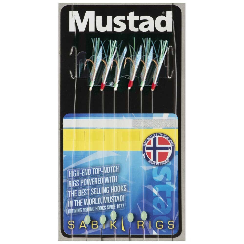 

Оснастки Mustad Bi-Colour Fish Skin 5 Hooks, разноцветный
