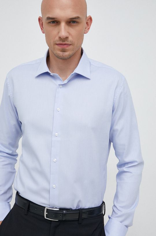 Рубашка X-Slim из хлопка Seidensticker, синий цена и фото