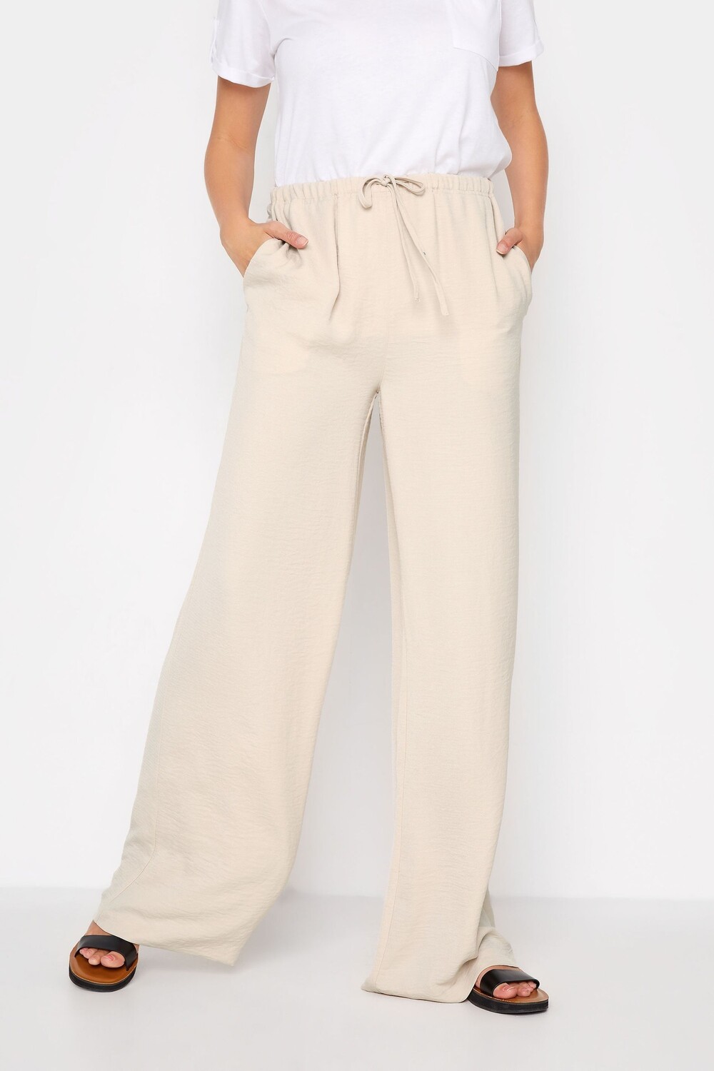 

Брюки из стираного твила с широкими штанинами Long Tall Sally
