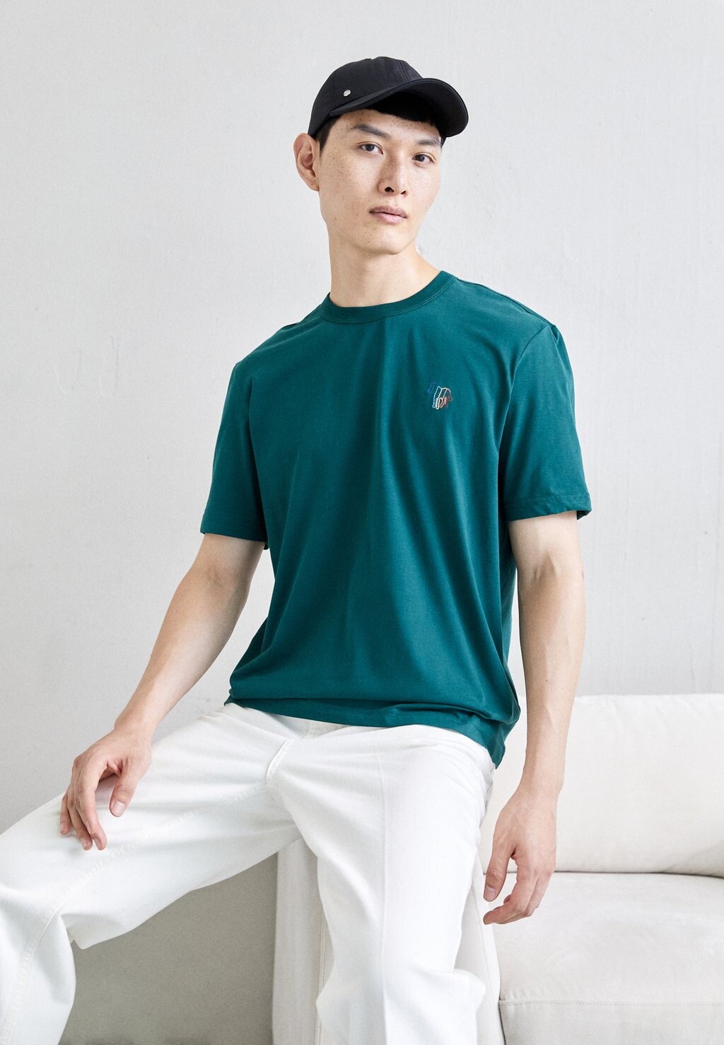 

Футболка базовая LINE ZEBRA PS Paul Smith, бутылочно-зеленый