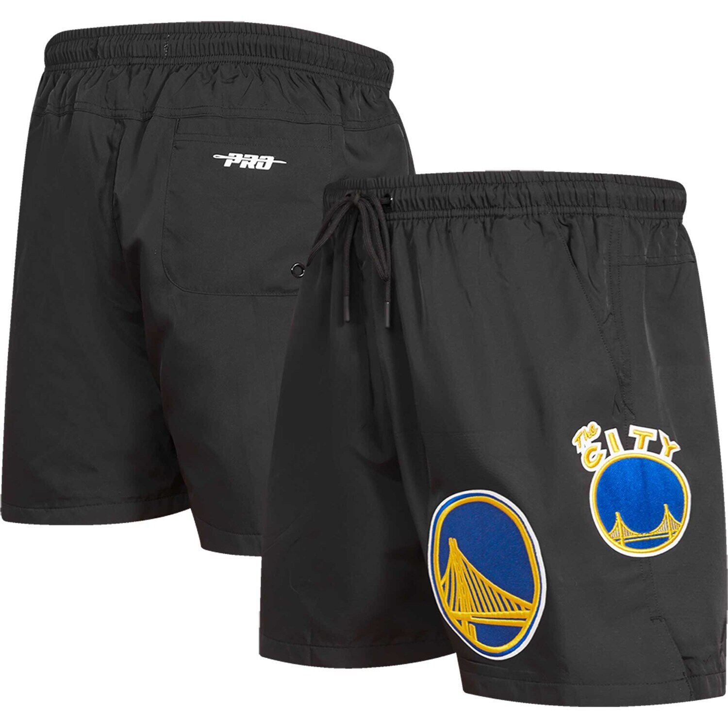 

Мужские классические тканые шорты Pro Standard Black Golden State Warriors