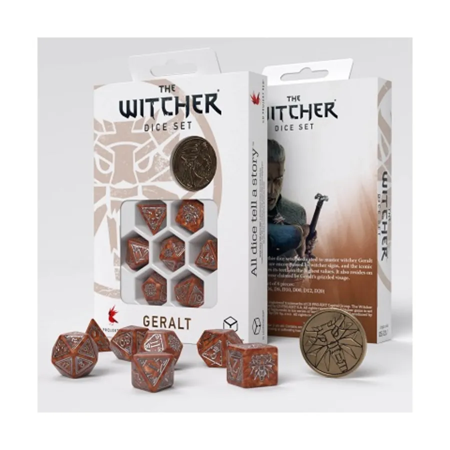

Геральт — Набор кубиков «Убийца монстров» (7), Witcher Dice Sets