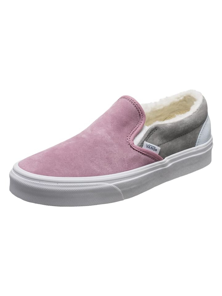 

Кроссовки на шнуровке Vans, цвет pig suede/sherpa multi color