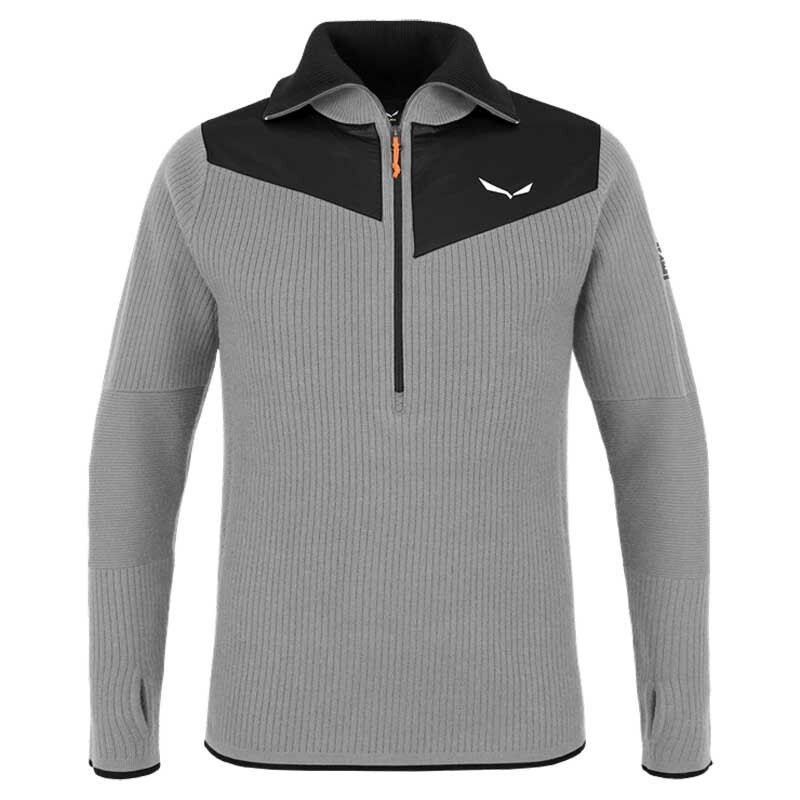 

Толстовка Salewa Sella Alpine Merino Half Zip, серый