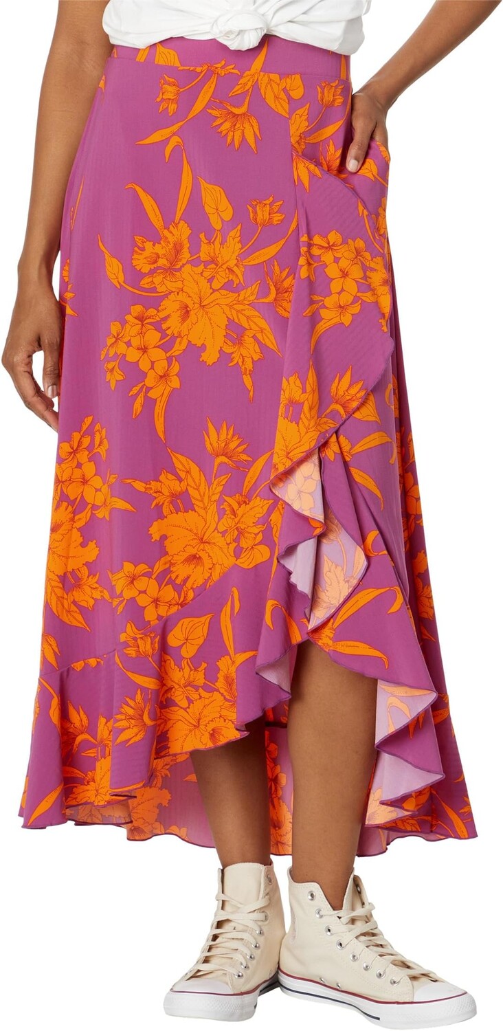 

Юбка Toad&Co Sunkissed Wrap Skirt, цвет Flame Leaf Texture Print