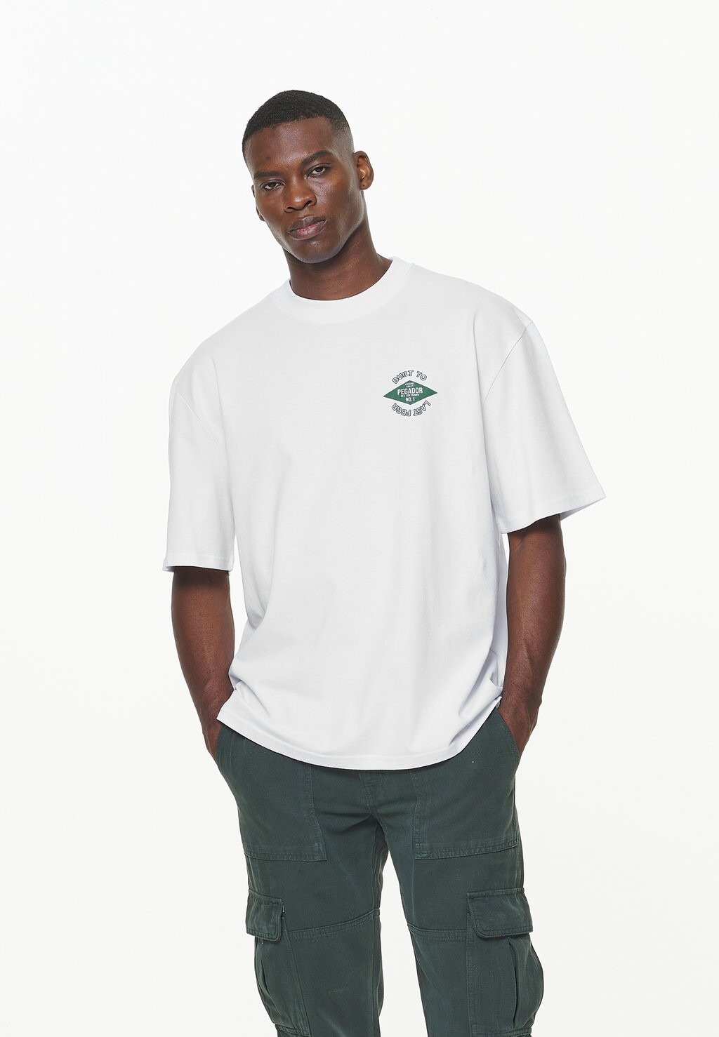 

Футболка с принтом ASPIN OVERSIZED TEE Pegador, цвет white