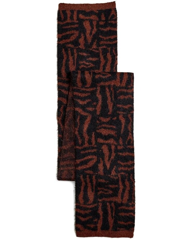

Шарф Madewell Zebra-Print Scarf, реальный черный