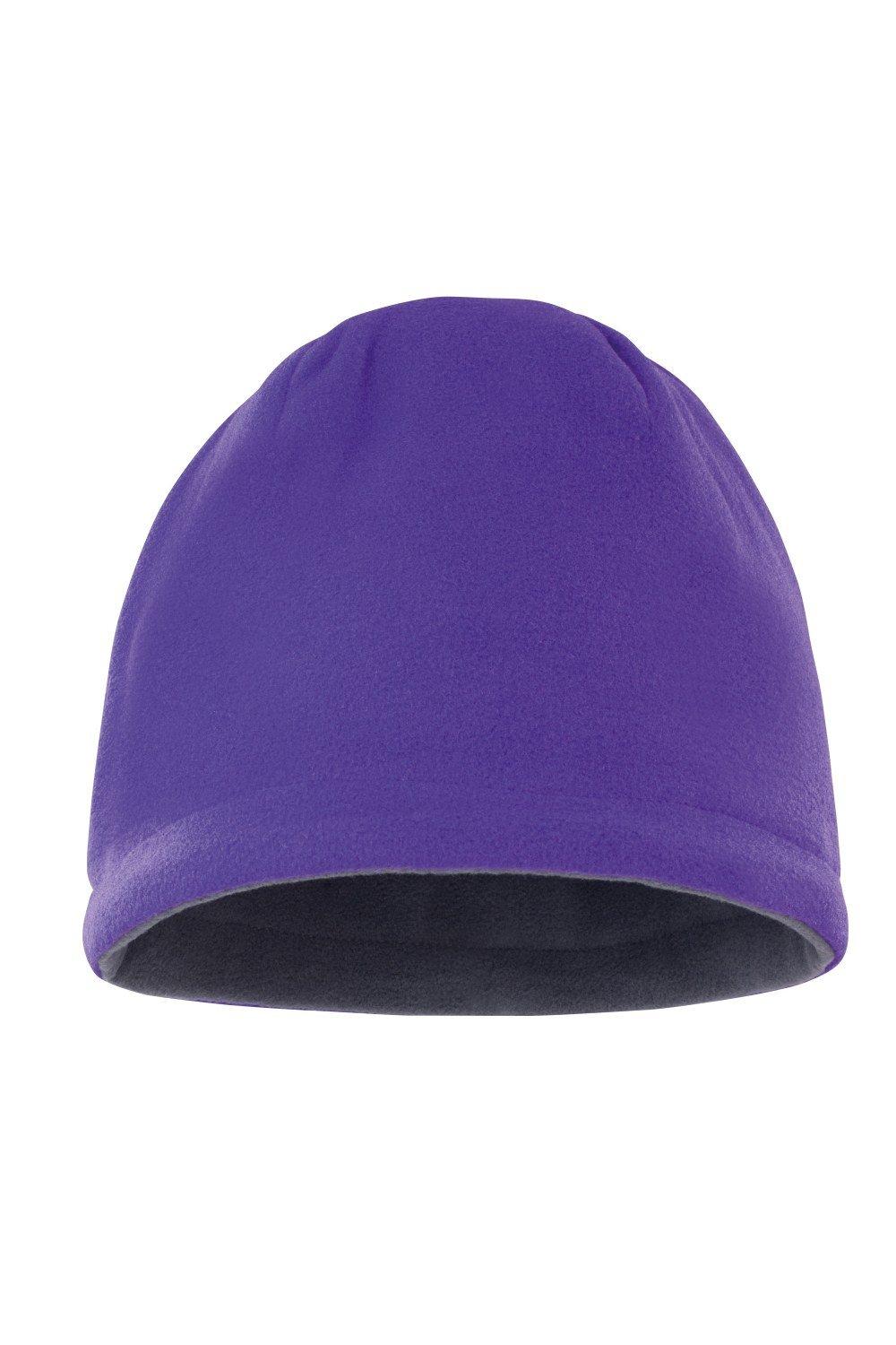 Двусторонняя флисовая шапка с черепом Winter Essentials Result, фиолетовый