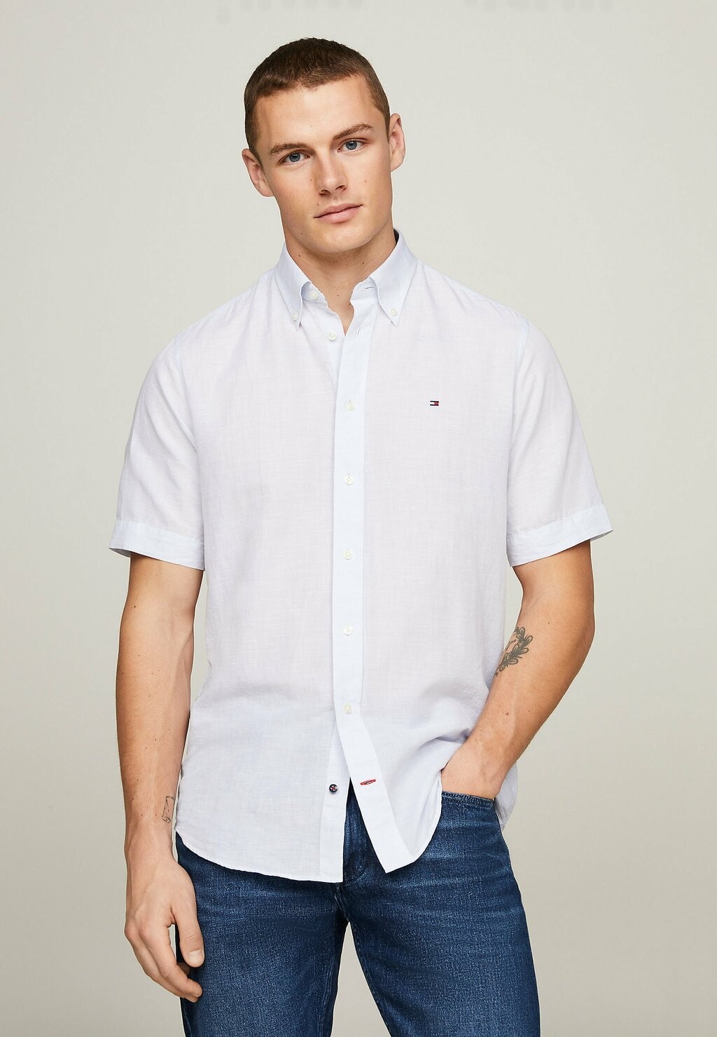 

Рубашка Tommy Hilfiger, светло-синий