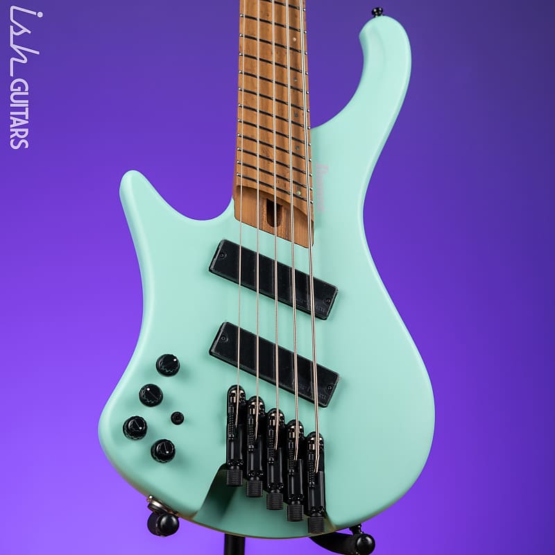 Басс гитара Ibanez EHB1005MSL Multi-Scale Left Handed 5-String Headless Bass Sea Foam Green
