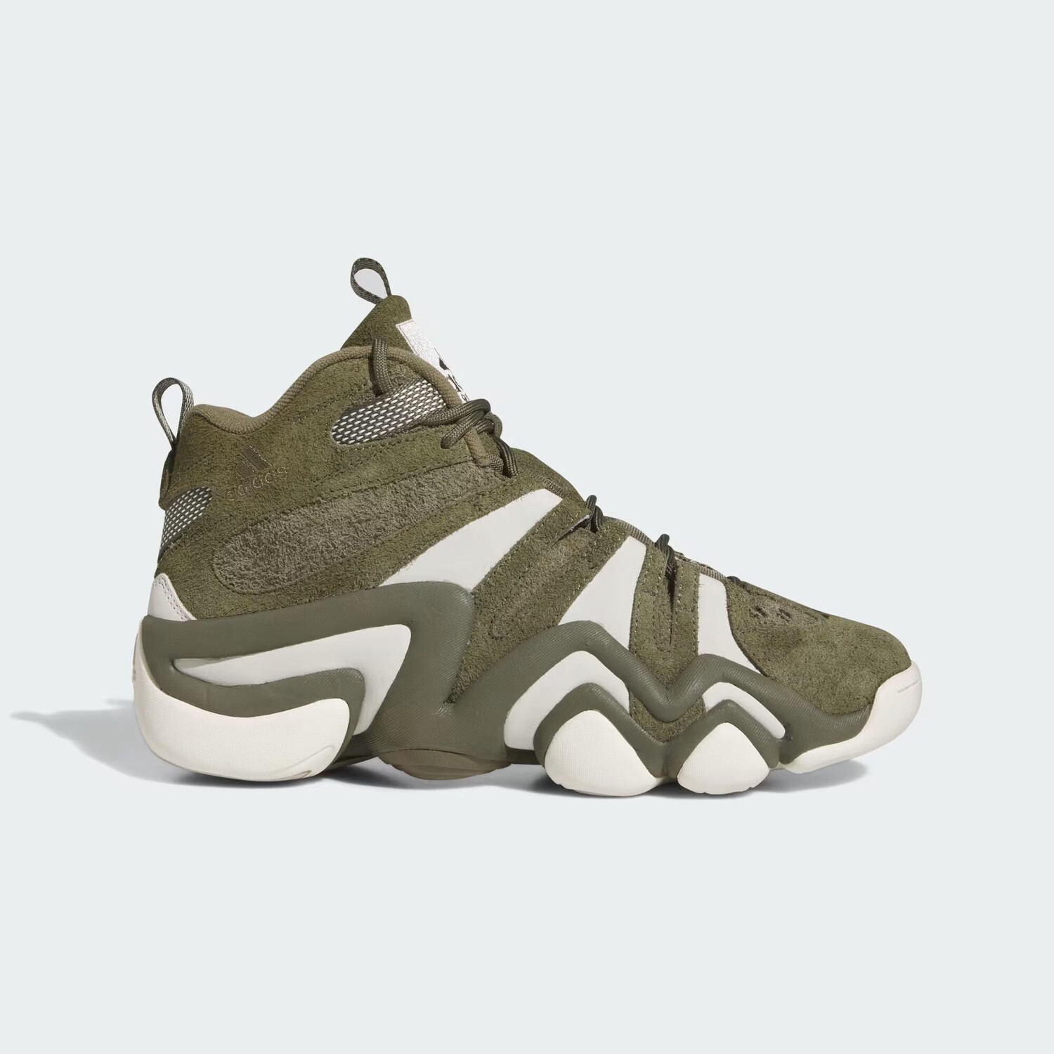 

Кроссовки CRAZY 8 Adidas, цвет Olive Strata/Off White/Core White