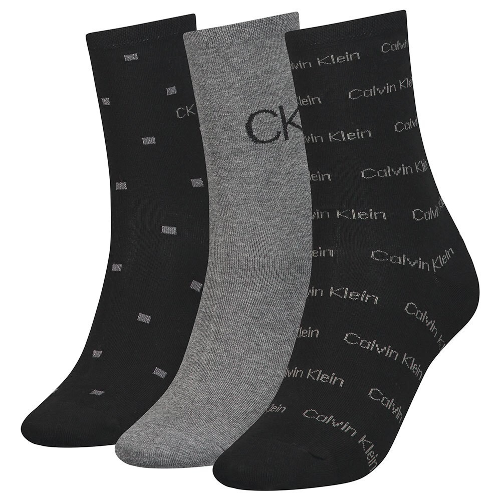 

Носки Calvin Klein Lurex Logo Giftbox 3 шт, разноцветный