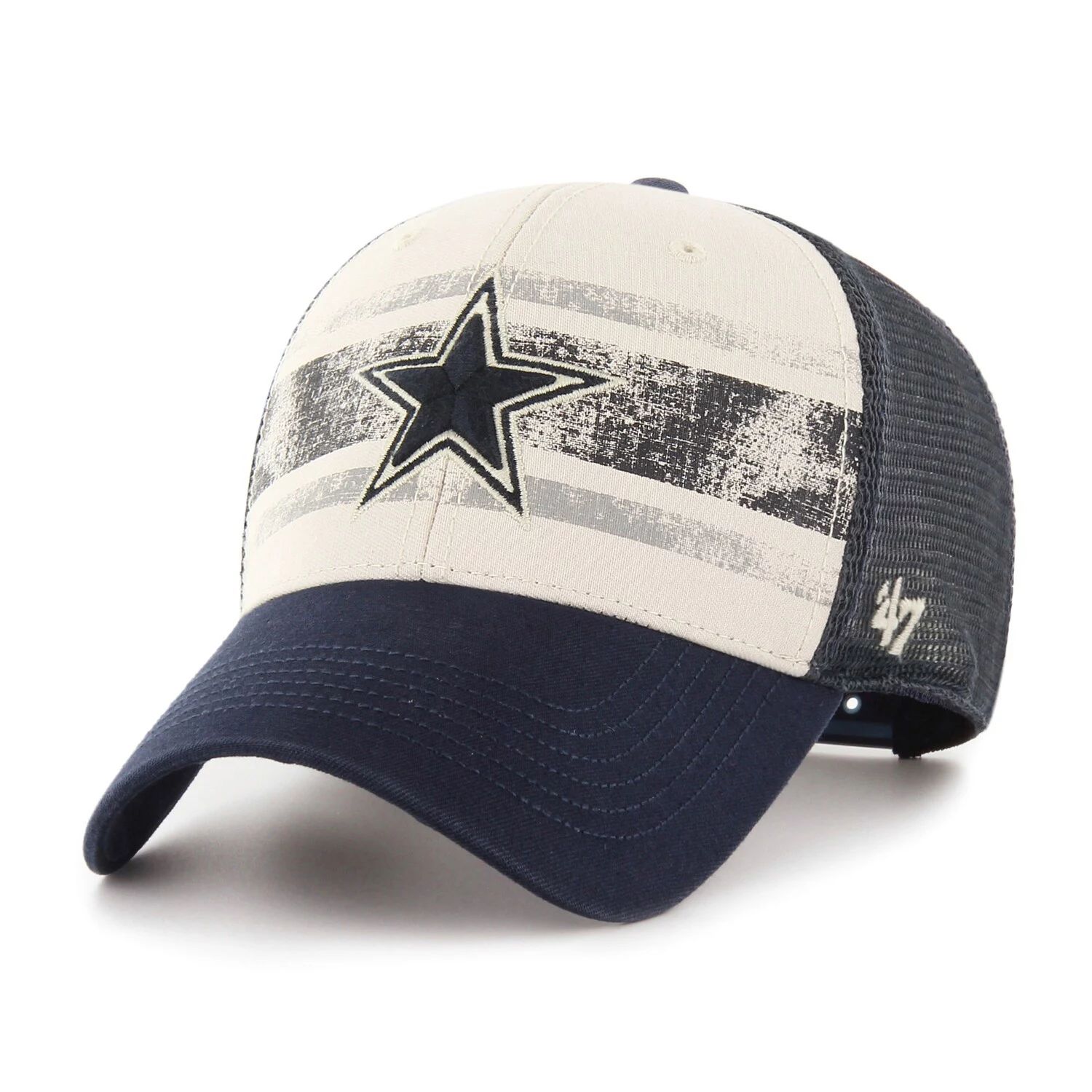Мужская кремовая регулируемая кепка '47 Dallas Cowboys Breakout MVP Trucker