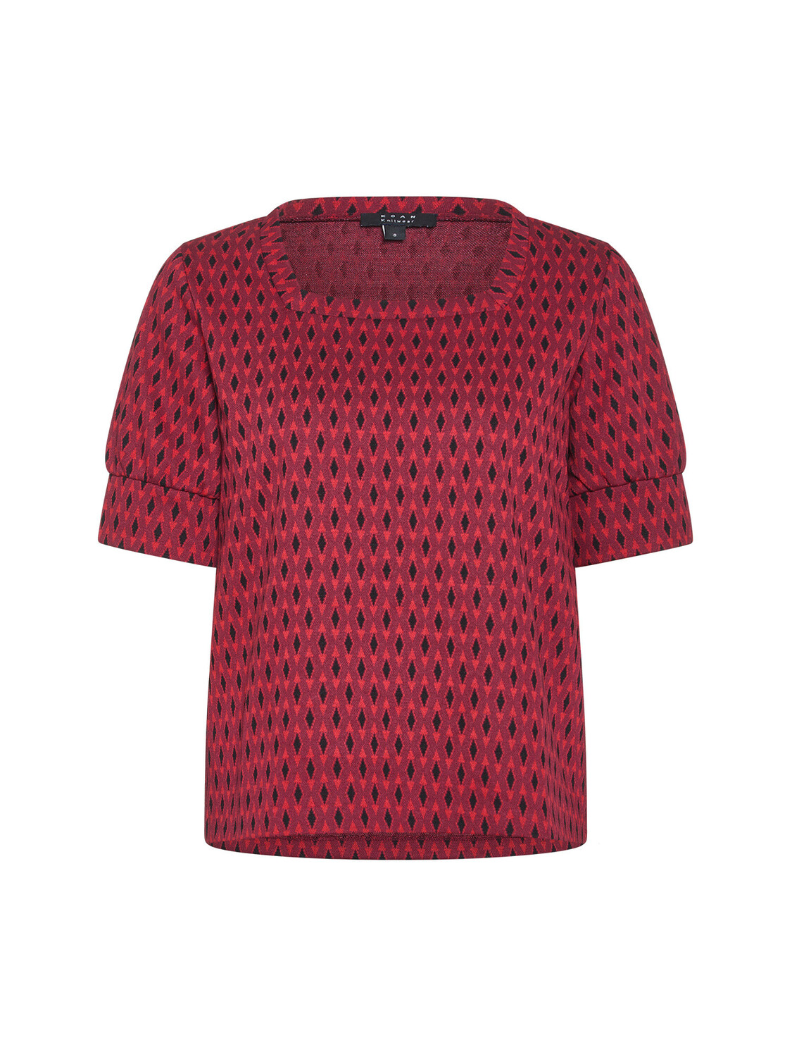 

Koan Collection футболка с ромбовидным узором, красный