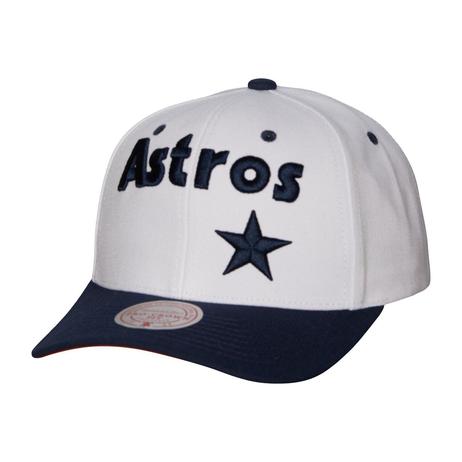 

Мужская кепка Mitchell & Ness White Houston Astros Cooperstown Collection Pro Crown Snapback