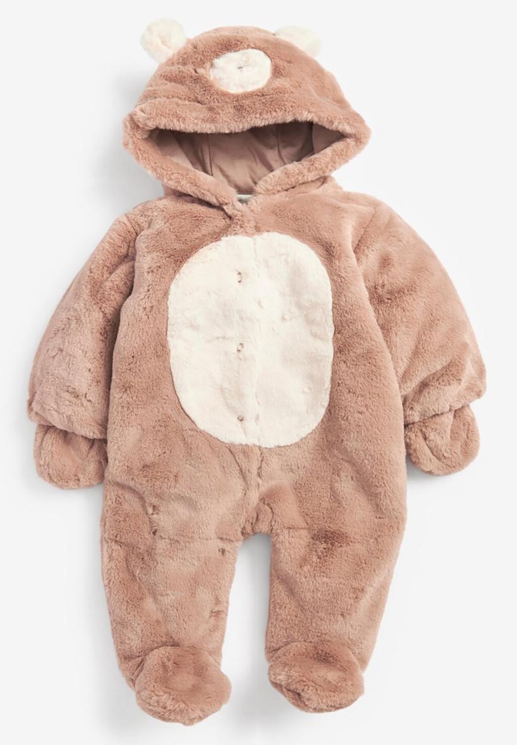 

Комбинезон HOODED BEAR PRAMSUIT Next, цвет light brown