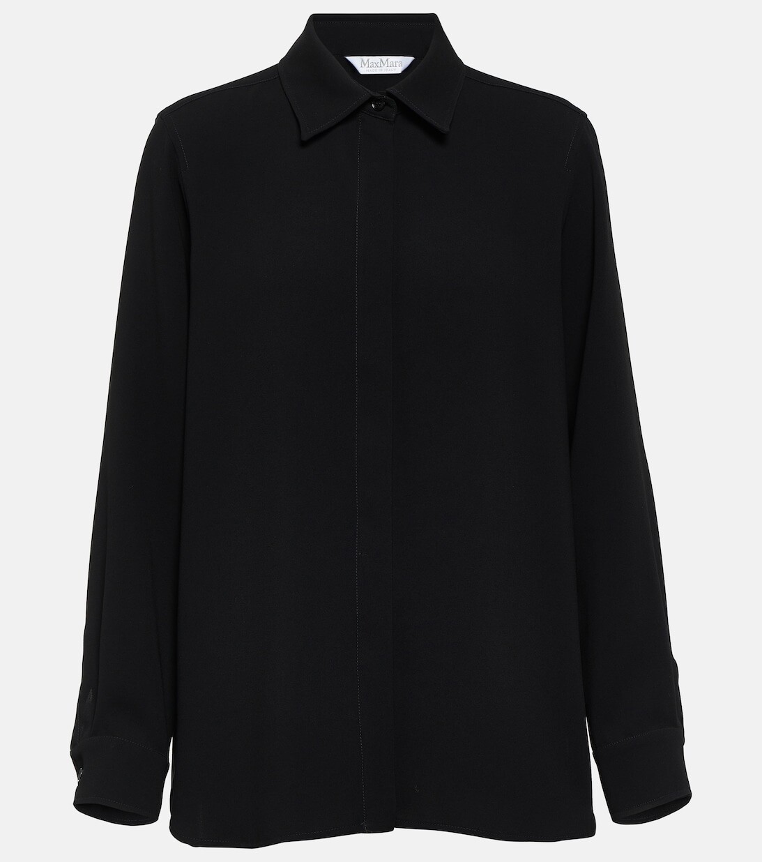 

Рубашка из крепа Euforia MAX MARA, черный