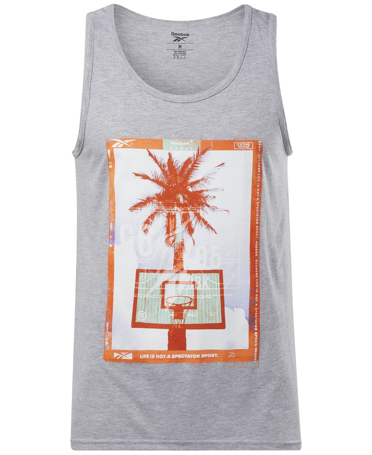 

Мужская хлопковая майка с рисунком West Coast Hoops Reebok