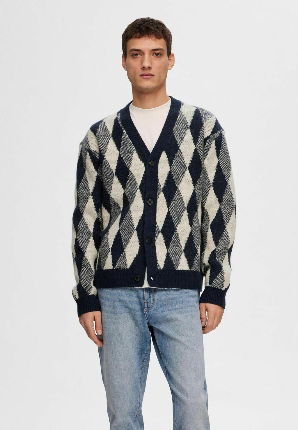 

Кардиган KARIERTER Selected Homme, темно-синий