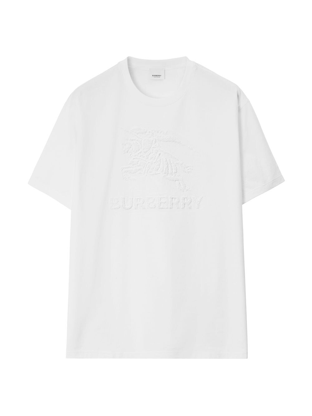 

Футболка с логотипом Raynerton Equestrian Knight Burberry, белый