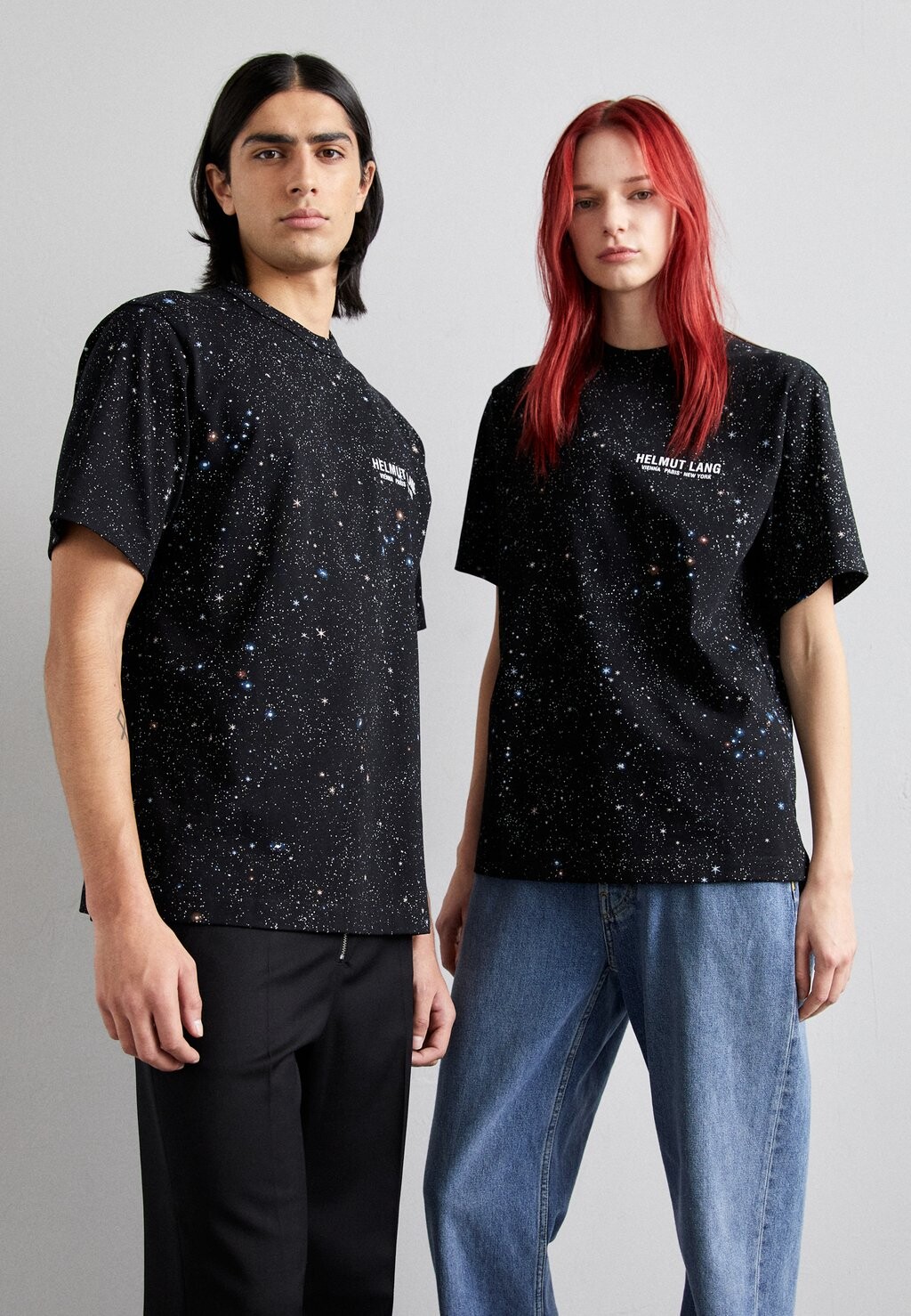

Футболка с принтом Outer Unisex Helmut Lang, черный