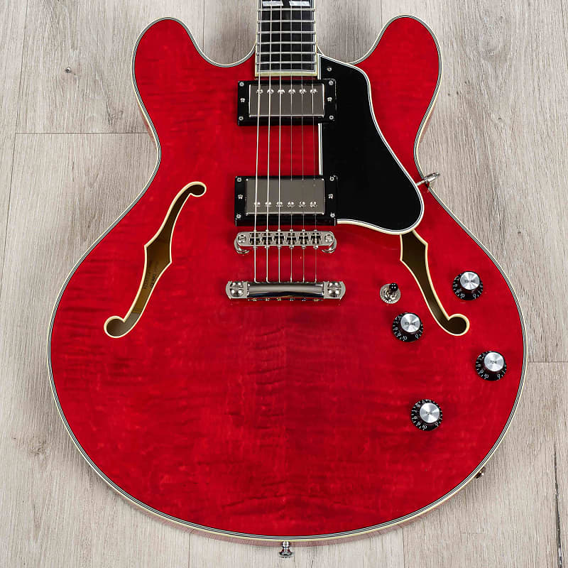 цена Электрогитара Eastman Guitars T486 Electric Guitar, Red, Ebony Fingerboard