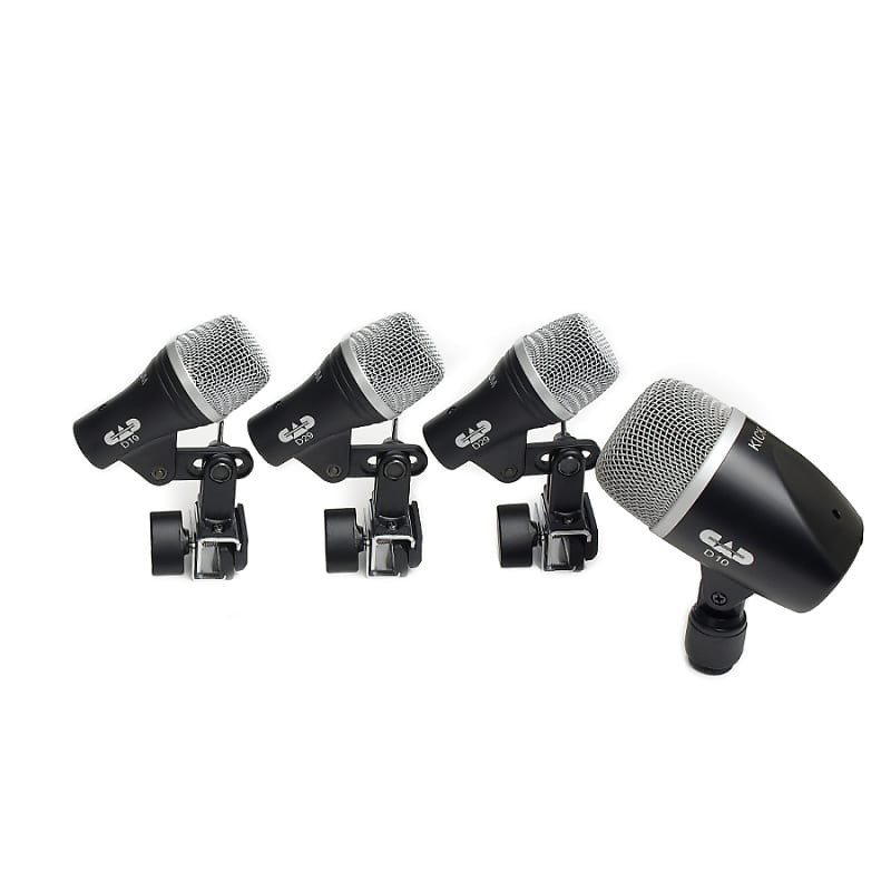 комплект микрофонов cad stage4 4pc drum microphone pack Комплект микрофонов CAD Stage4 4pc Drum Microphone Pack