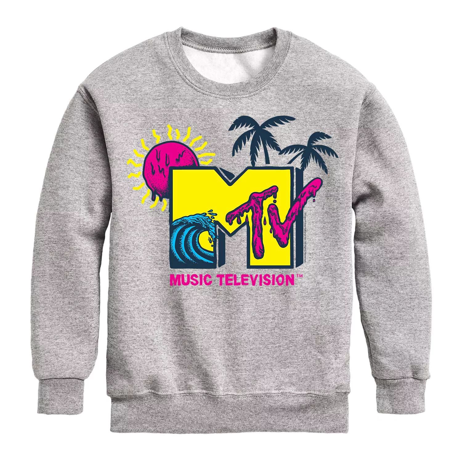 Волнистый флис с логотипом MTV для мальчиков 8–20 лет Licensed Character футболка с логотипом mtv i want my mtv est 1981 для мальчиков 8–20 лет licensed character