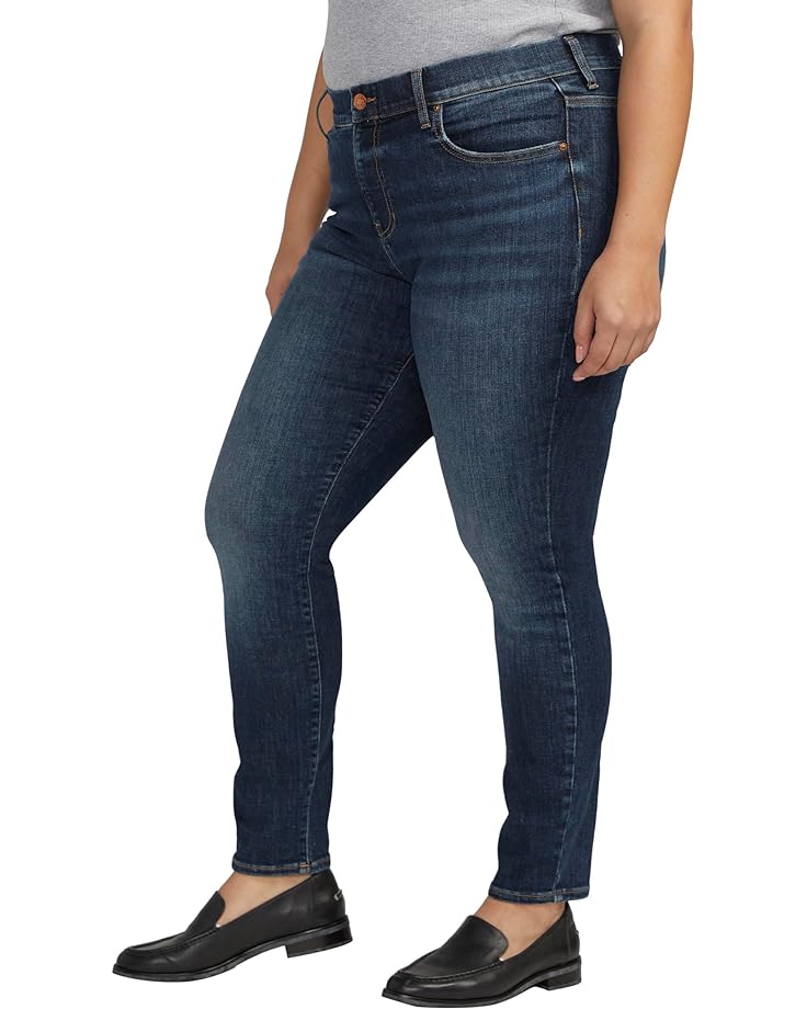 Джинсы Jag Jeans Plus Size Maya Mid-Rise Skinny Leg Jeans, цвет Night Flight Blue