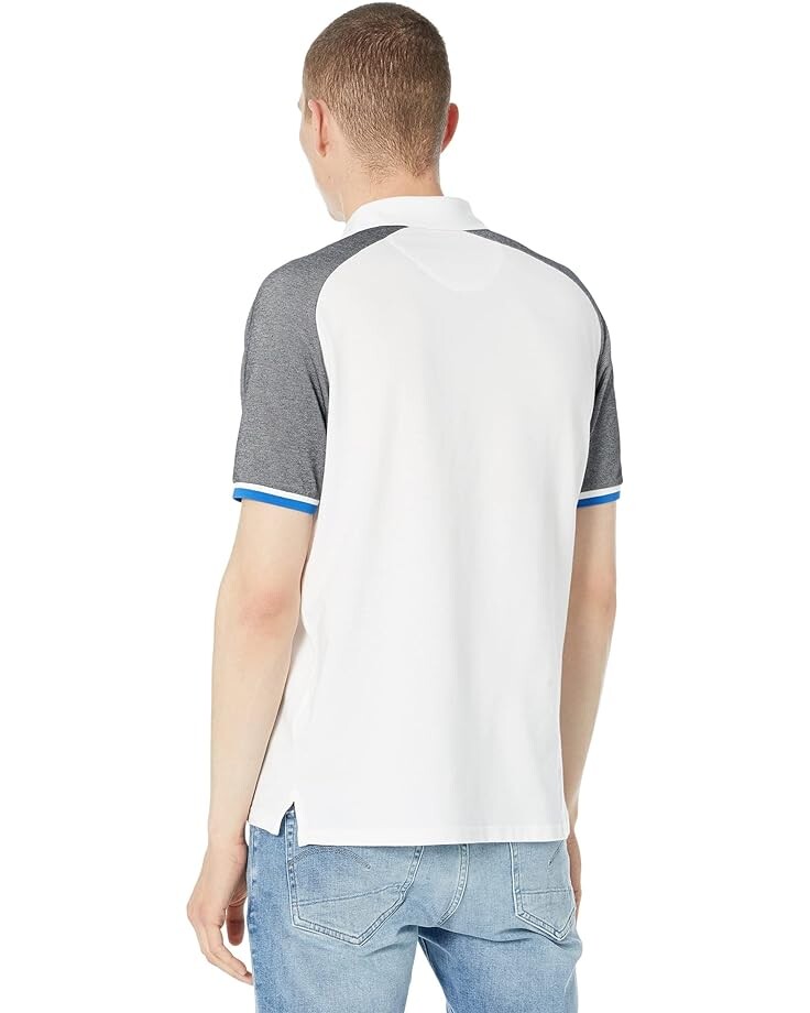 Поло Original Penguin Golf Raglan Color-Block Polo, ярко-белый