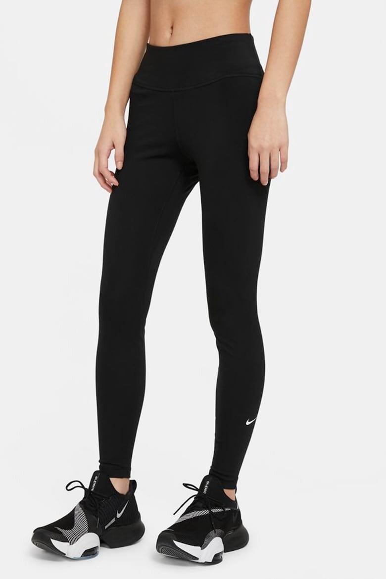 

Леггинсы для фитнеса One с технологией Dri-FIT и завышенной талией Nike, черный