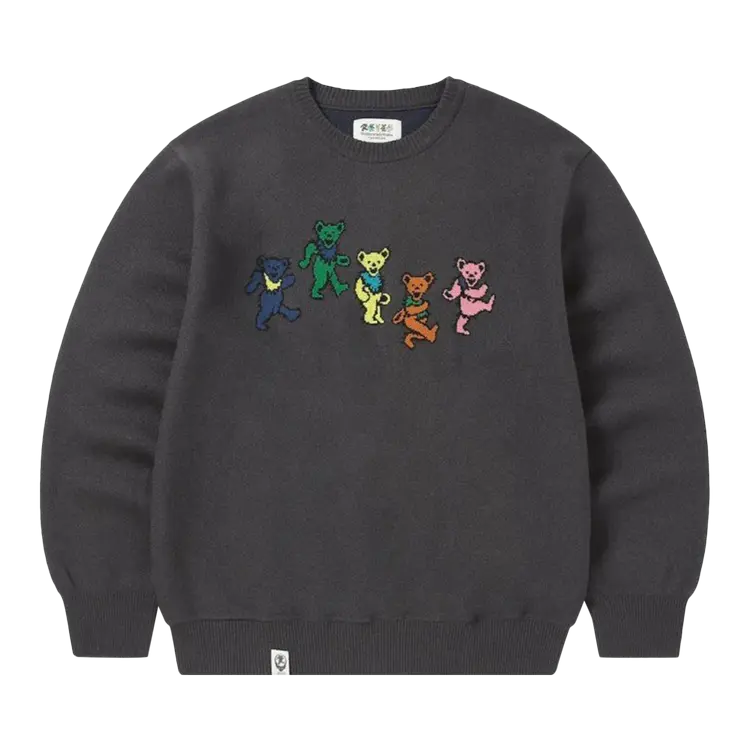 

Свитер Thisisneverthat thisisneverthat x Grateful Dead Dancing Bears Knit 'Off Black', черный