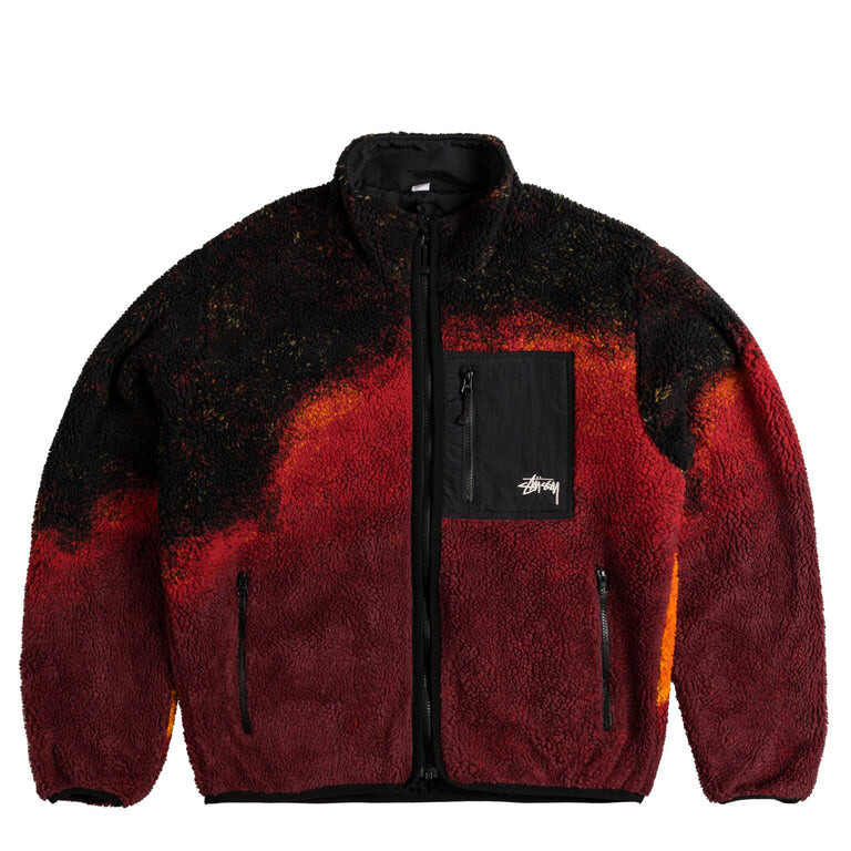

Куртка Sherpa Reversible Jacket Stussy, цвет lava
