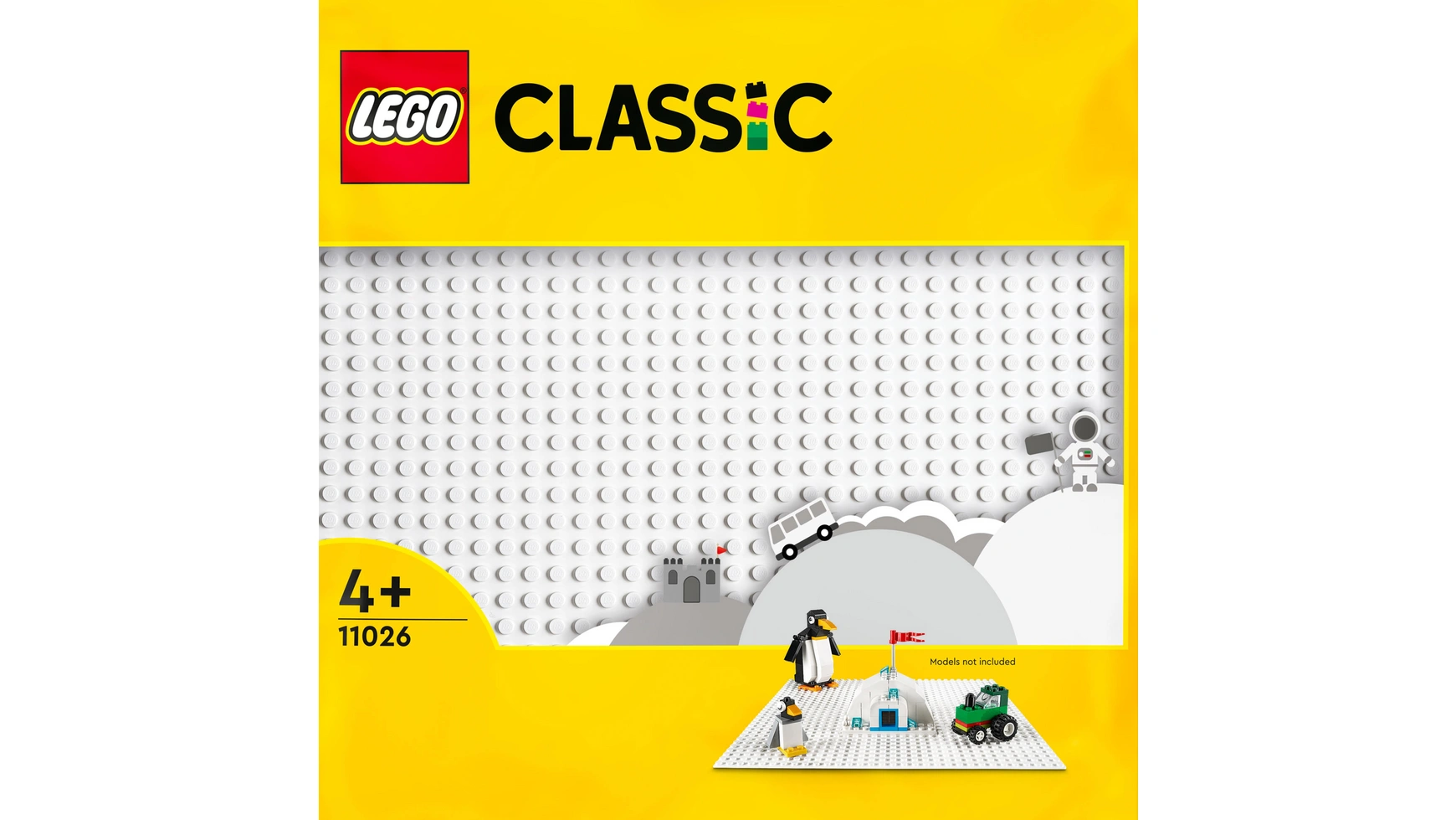 цена Lego Classic Белая строительная пластина, опорная плита для наборов Lego, 32x32