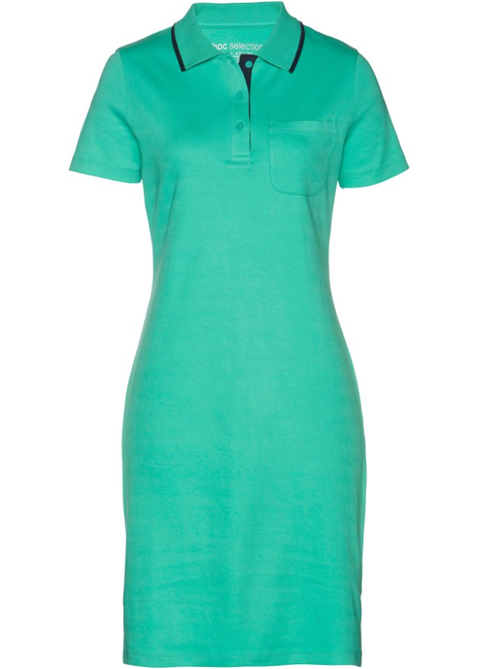 Платье-рубашка поло Bpc Selection, зеленый