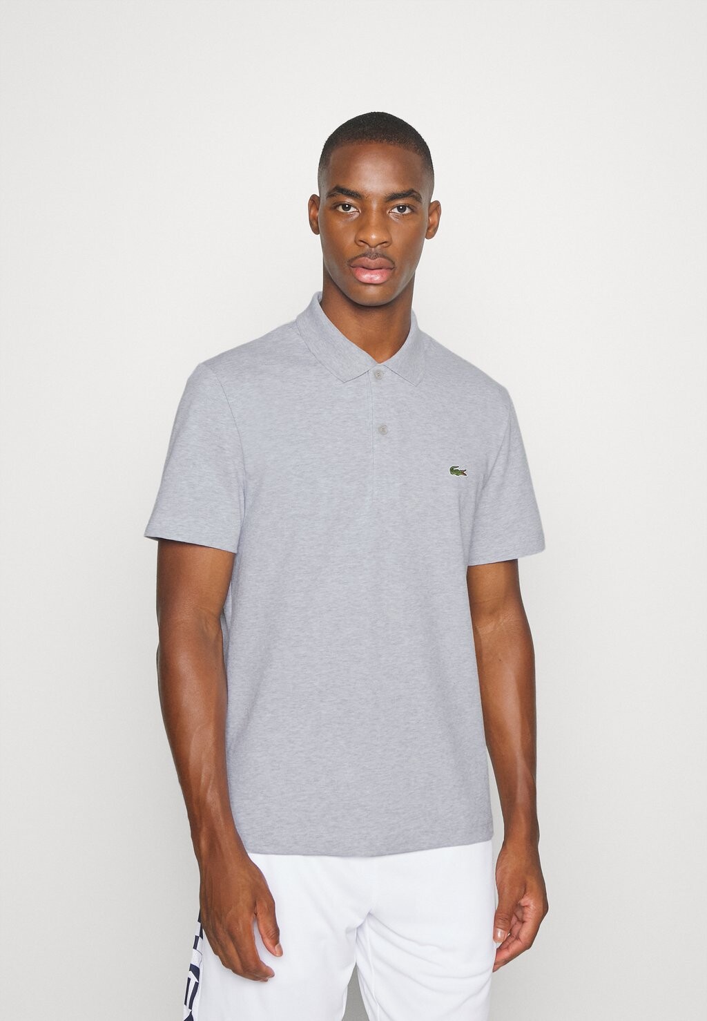 

Рубашка поло Lacoste Classic Kurzarm, серебристый китай, Серый