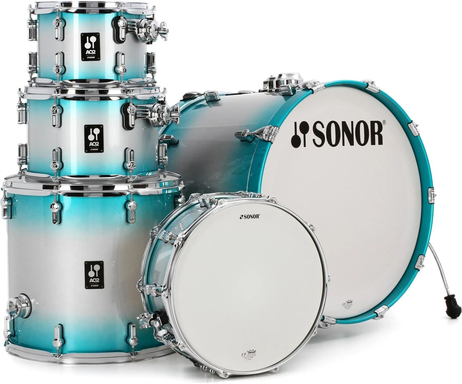 

Набор ракушек Sonor AQ2 Stage из 5 предметов с малым барабаном — Aqua Silver Burst