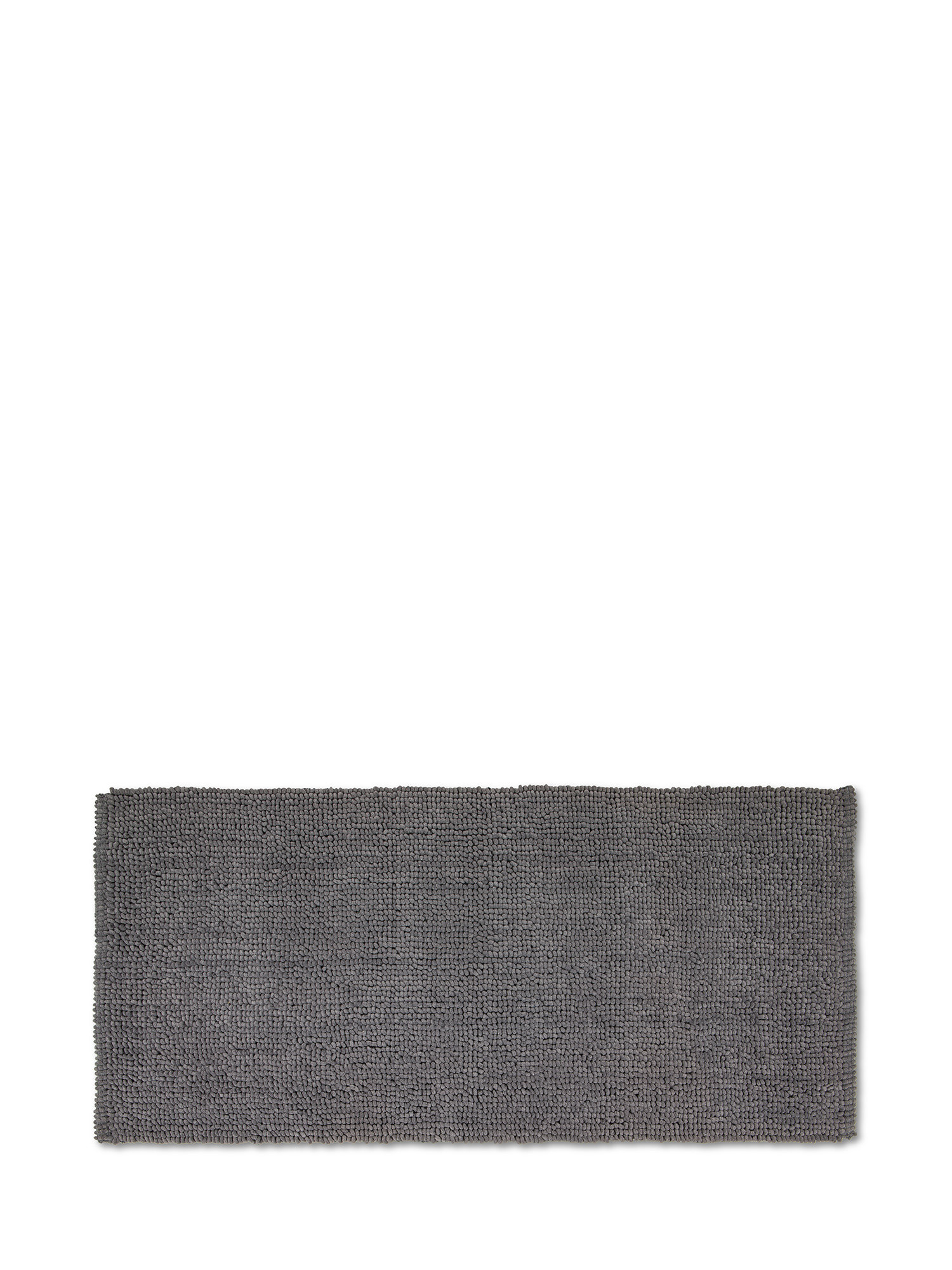 Длинный коврик для ванной из синели с лохматым эффектом Coincasa, серый