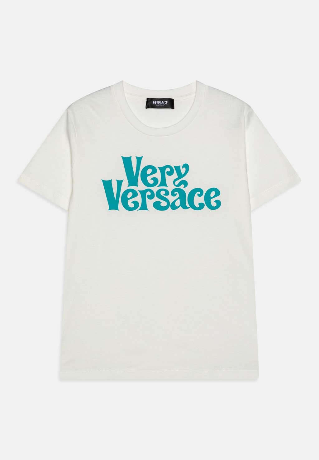 

Футболка с принтом Fashion Show Capsule Tvery Print Unisex Versace, цвет white/glacier green