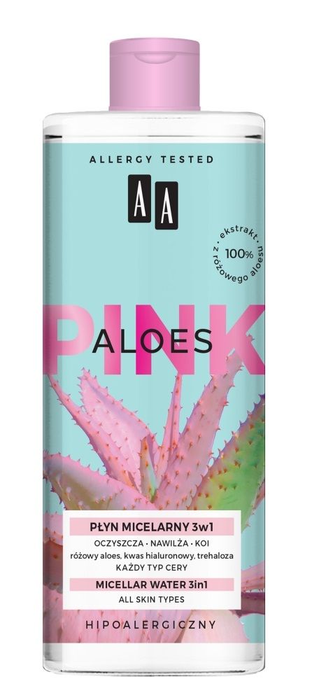 Мицеллярная жидкость Aa Aloes Pink, 400 мл