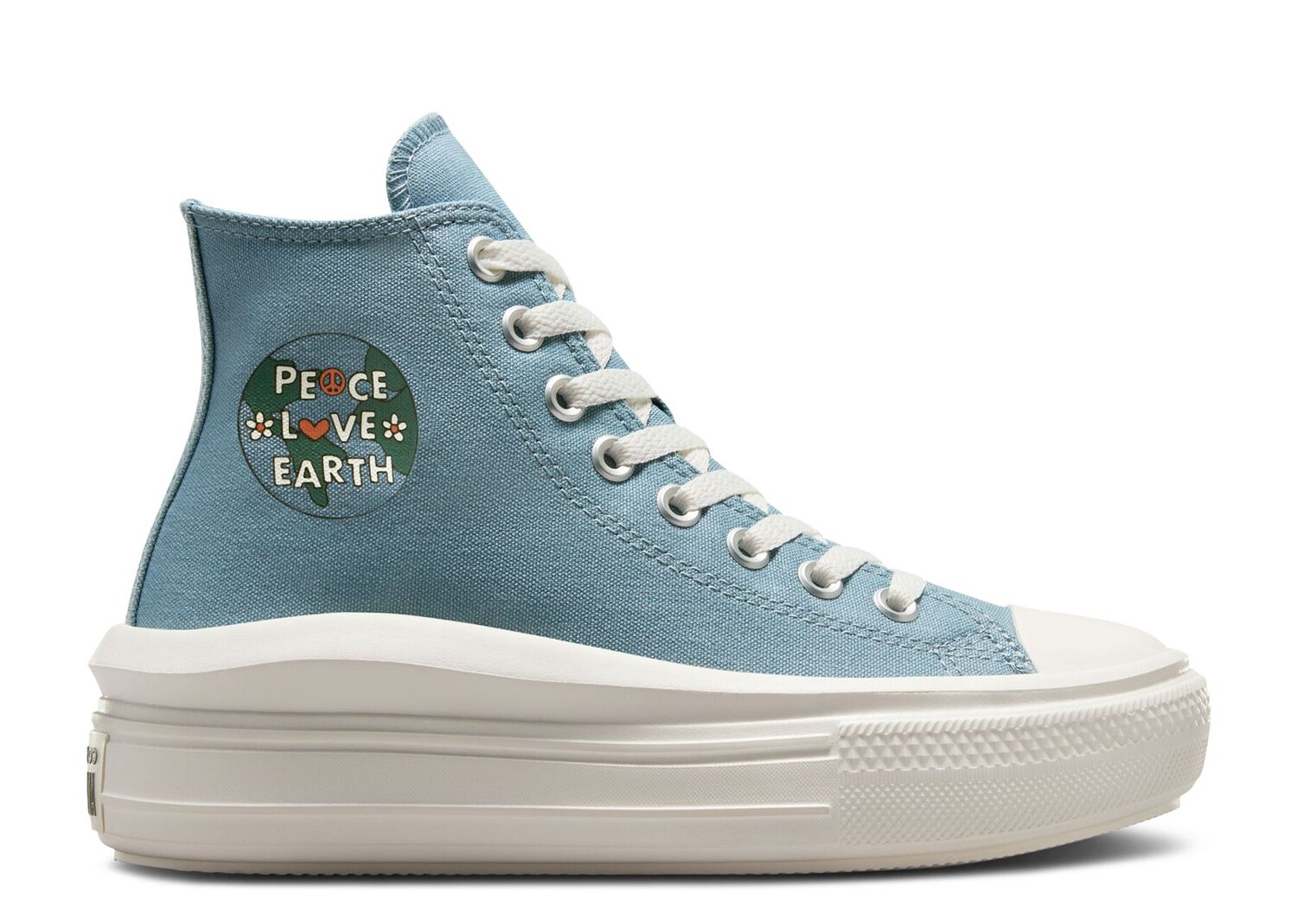 

Кроссовки Converse Wmns Chuck Taylor All Star Move Platform High 'Peace, Love, Earth', синий