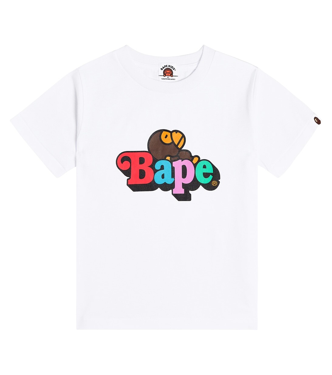 

Футболка из хлопкового джерси с принтом BAPE, разноцветный