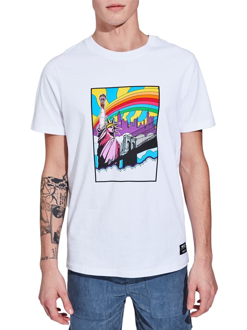 

Футболка Max Cotton с рисунком Wesc, белый