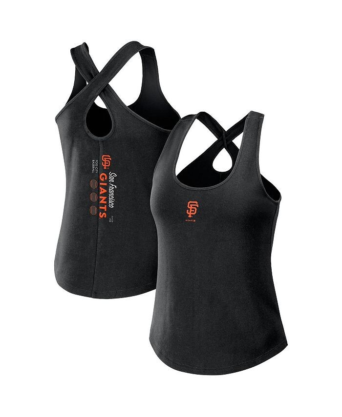 

Женская черная майка San Francisco Giants с перекрестной спиной WEAR by Erin Andrews, черный