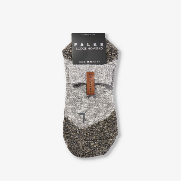 

Носки Lodge Homepad с ребристой отделкой из смесового хлопка Falke, серый