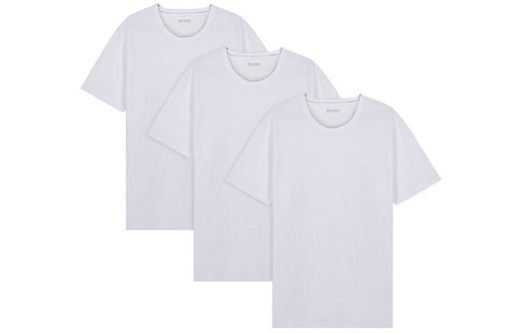 

Мужские футболки с круглым вырезом Hugo Boss SS21, 3 упаковки, белые