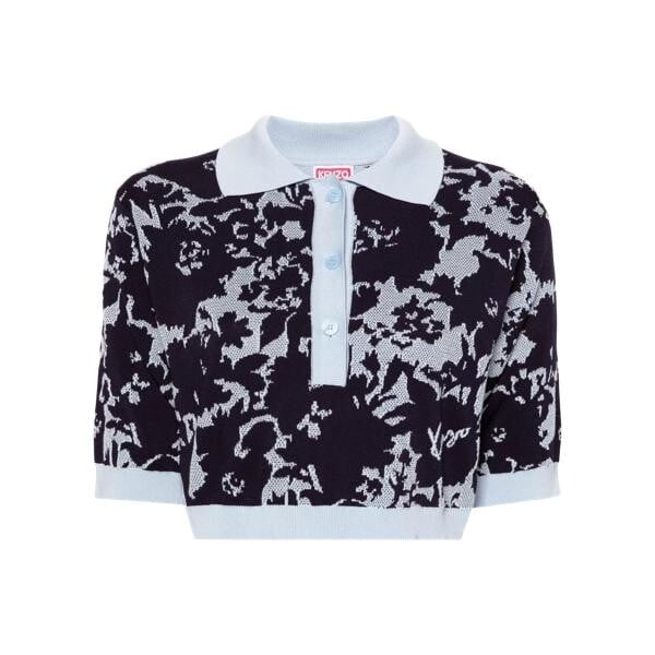 

Комбинезон jacquard-poloshirt mit blumenmuster 77 bleu nuit 77 bleu nuit Kenzo, мультиколор