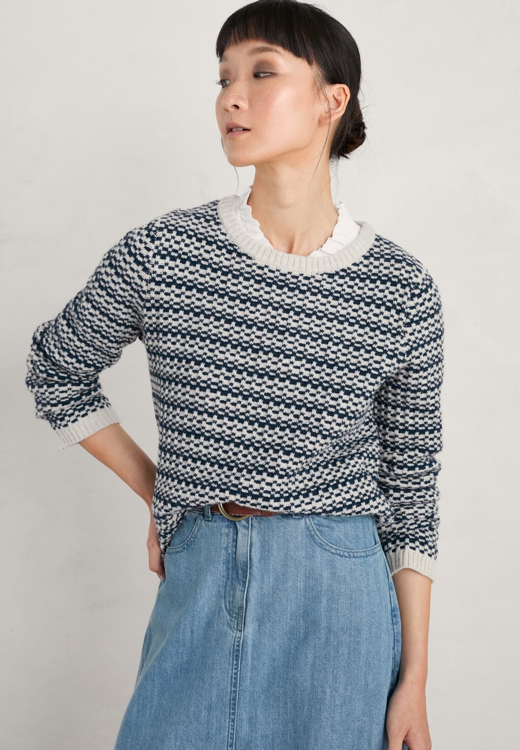 

Свитер Wall Penny Long Sleeve Seasalt Cornwall, цвет maze marine aran